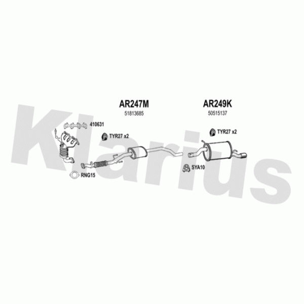 Klarius 030318 - Exhaust System
