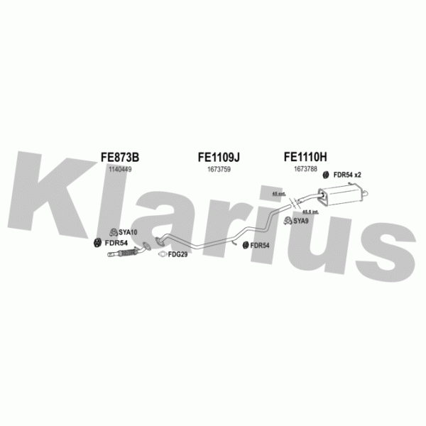 Klarius 362151 - Exhaust System