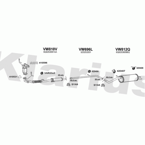 Klarius 931568 - Exhaust System