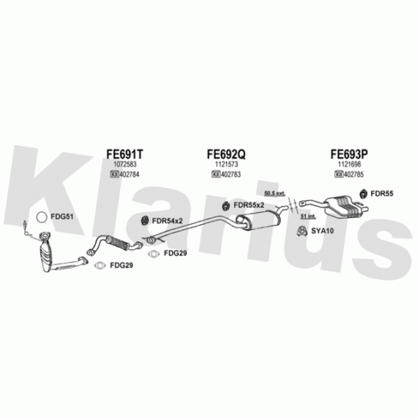 Klarius 361423 - Exhaust System