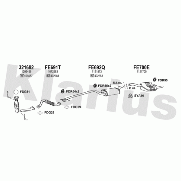 Klarius 361694 - Exhaust System