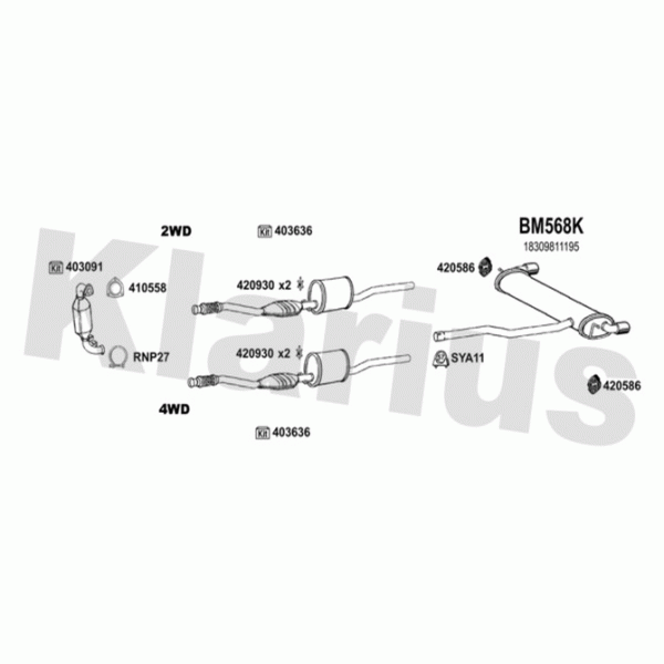 Klarius 620035 - Exhaust System