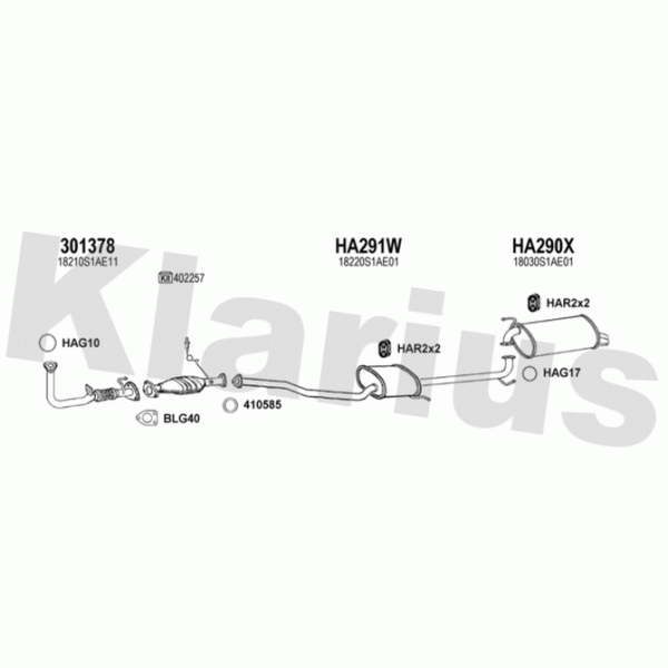 Klarius 420184 - Exhaust System