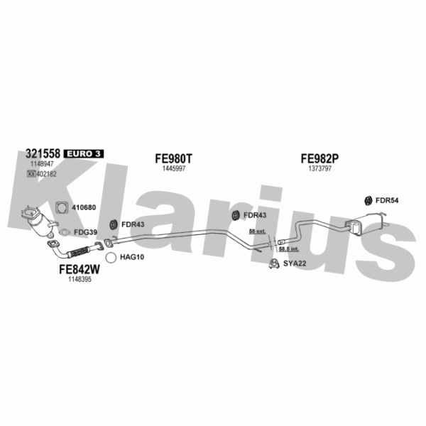 Klarius 362313 - Exhaust System