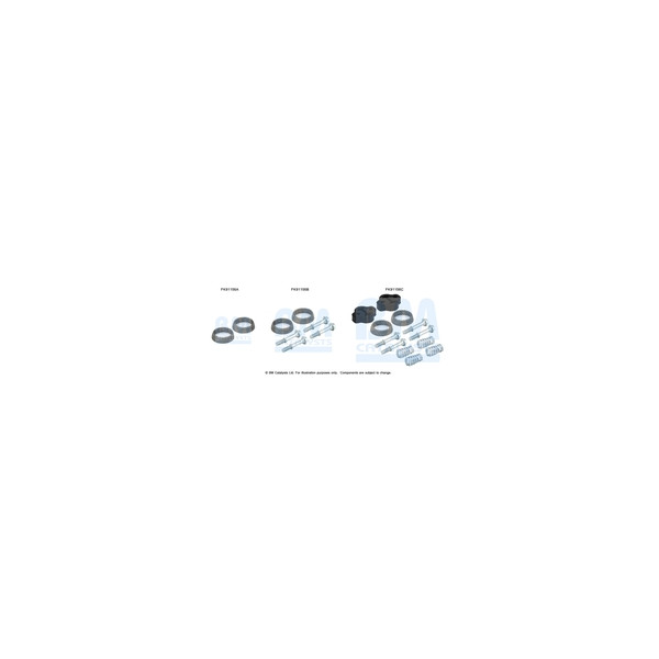 BM Catalysts FK91156 - Fitting Kit-Catalyst (Rear)