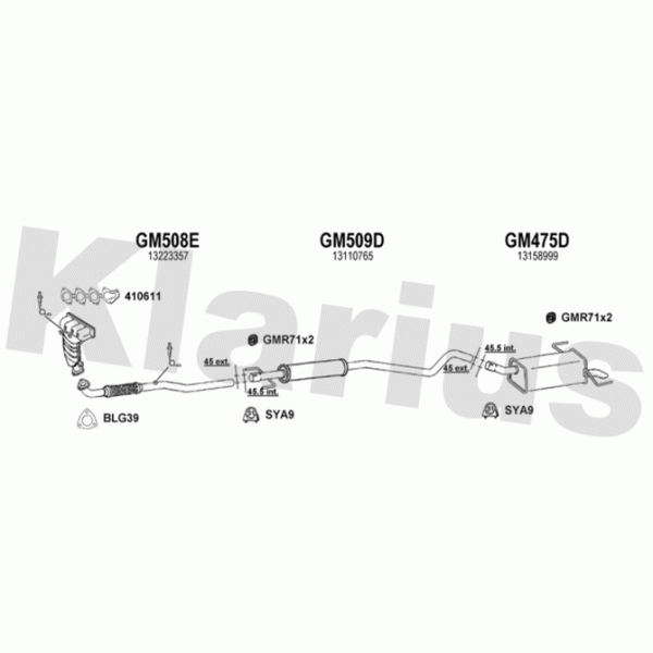 Klarius 391387 - Exhaust System