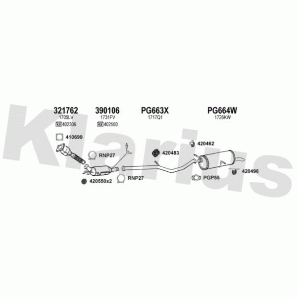 Klarius 630969 - Exhaust System