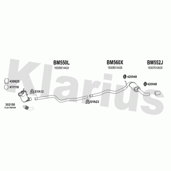Klarius 060620 - Exhaust System