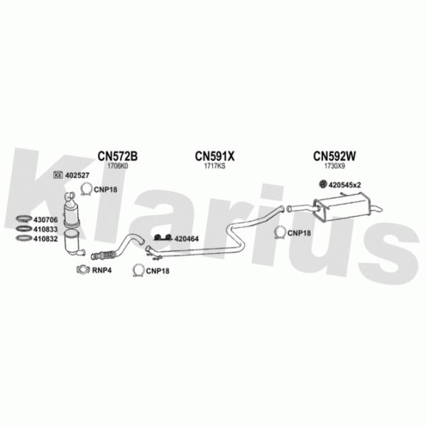 Klarius 180778 - Exhaust System