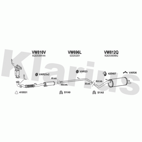 Klarius 931496 - Exhaust System