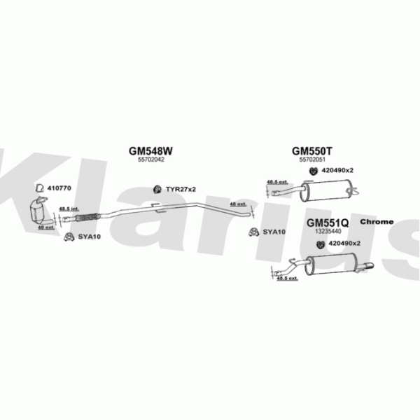Klarius 391524 - Exhaust System