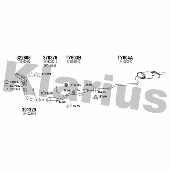 Klarius 900461 - Exhaust System