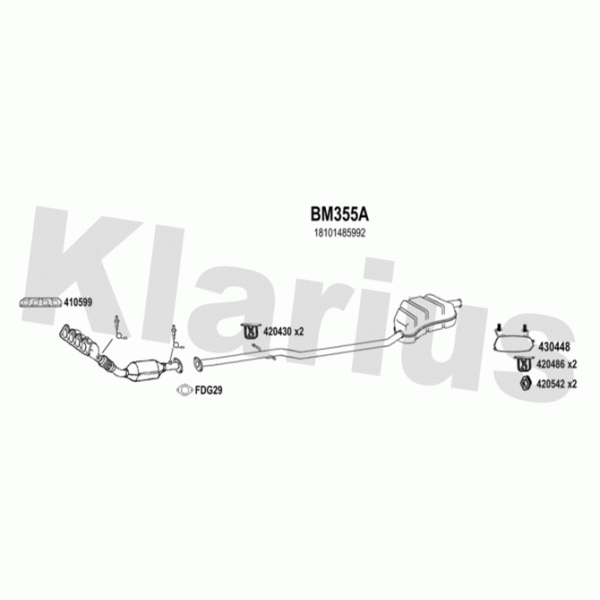 Klarius 620047 - Exhaust System