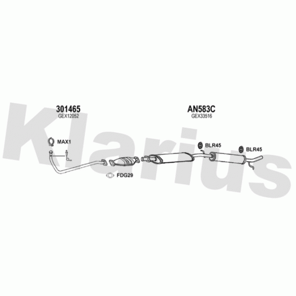 Klarius 120383 - Exhaust System