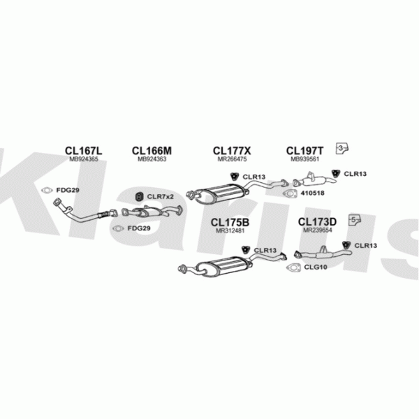 Klarius 210275 - Exhaust System