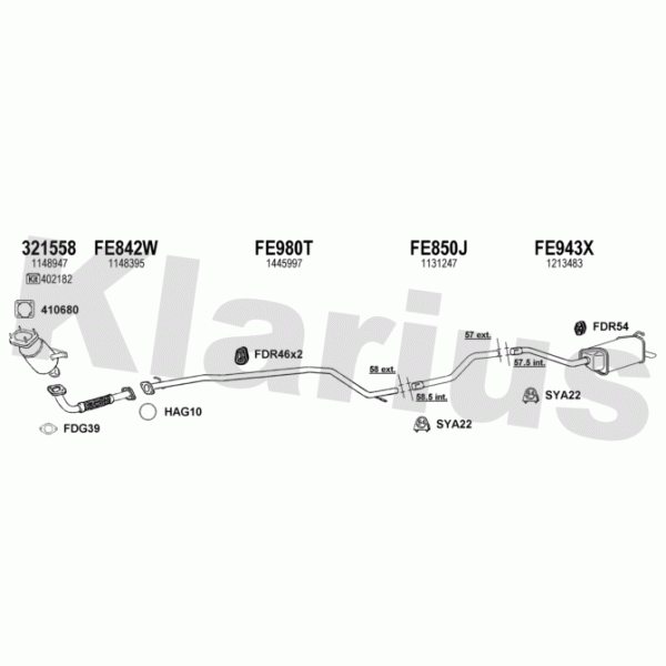 Klarius 362097 - Exhaust System