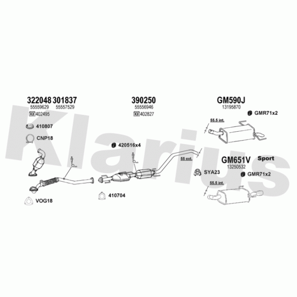 Klarius 391735 - Exhaust System