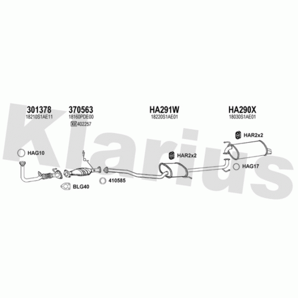 Klarius 420184 - Exhaust System