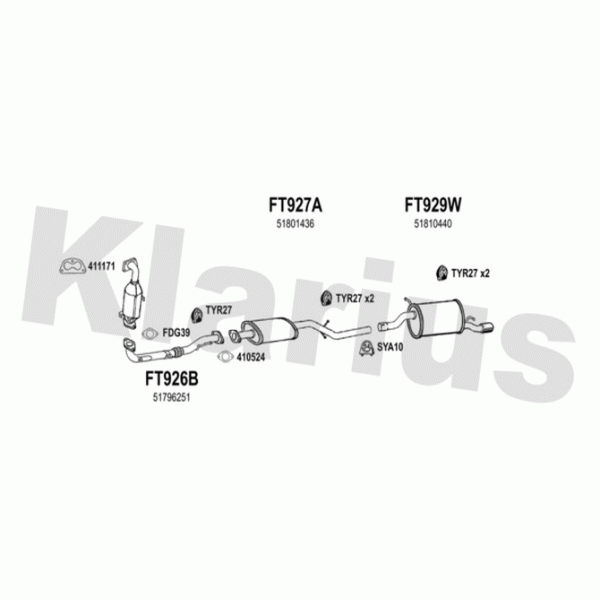 Klarius 331077 - Exhaust System