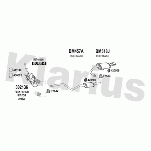 Klarius 060552 - Exhaust System