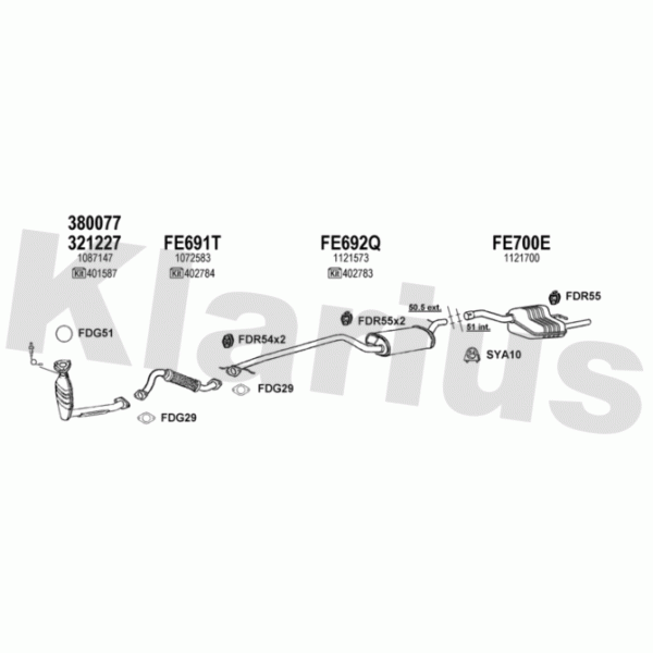 Klarius 361427 - Exhaust System