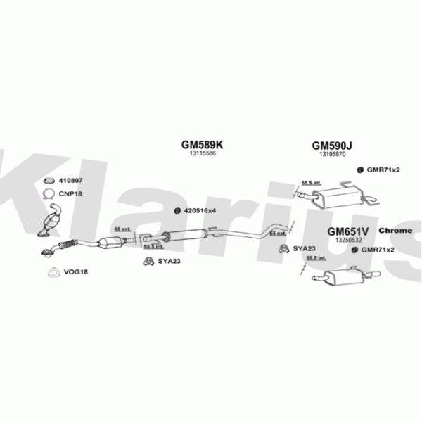 Klarius 392154 - Exhaust System