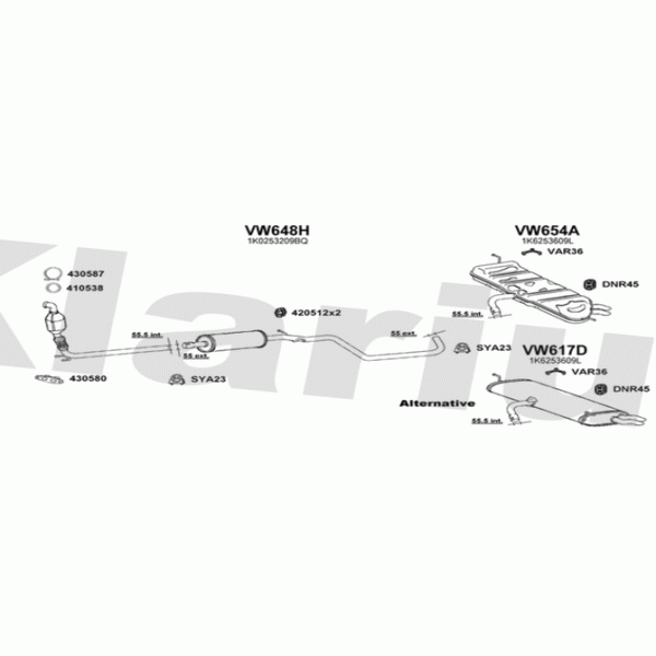Klarius 931131 - Exhaust System