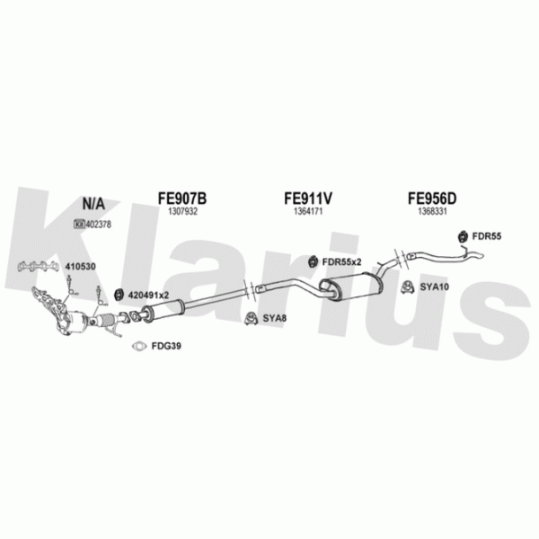 Klarius 361937 - Exhaust System