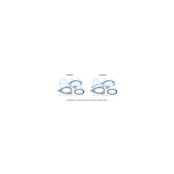 BM Catalysts FK80576 - Fitting Kit-Catalyst (Front)