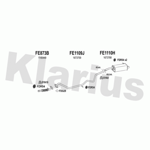 Klarius 362151 - Exhaust System