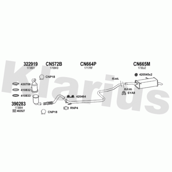 Klarius 631438 - Exhaust System