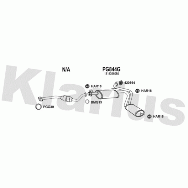 Klarius 330898 - Exhaust System