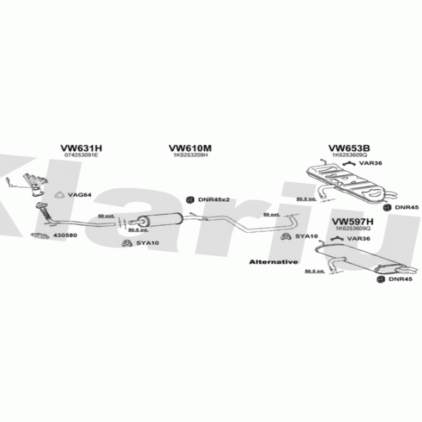 Klarius 931844 - Exhaust System