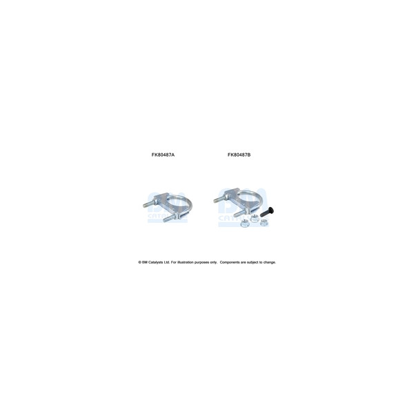 BM Catalysts FK80487 - Fitting Kit-Catalyst (Front)