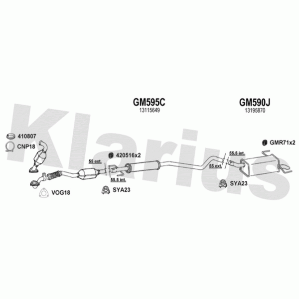Klarius 392098 - Exhaust System