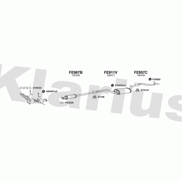 Klarius 362362 - Exhaust System