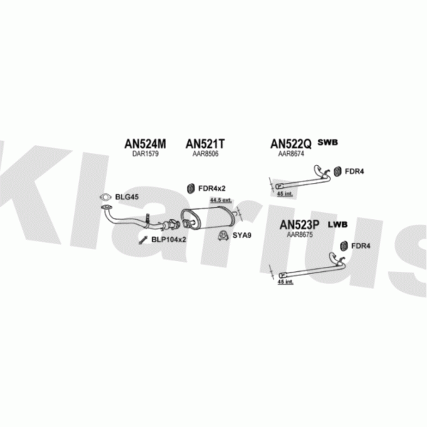 Klarius 160372 - Exhaust System