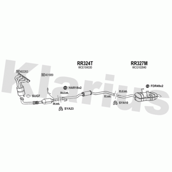Klarius 120424 - Exhaust System