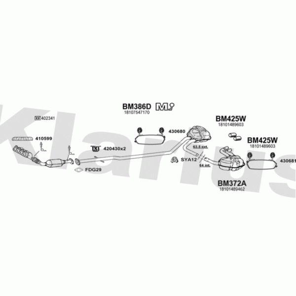 Klarius 620010 - Exhaust System