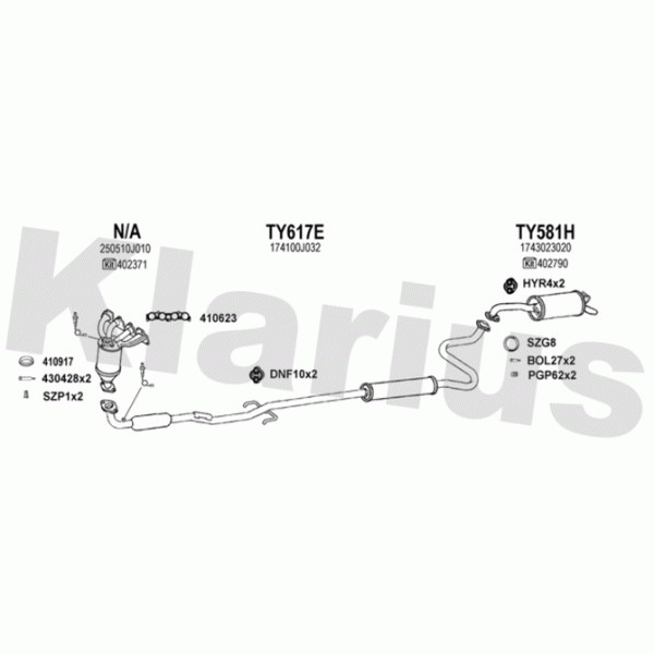 Klarius 900623 - Exhaust System