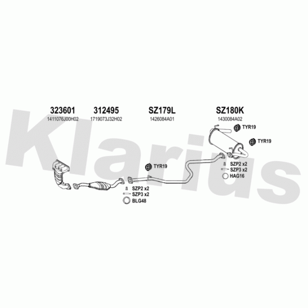 Klarius 820160 - Exhaust System