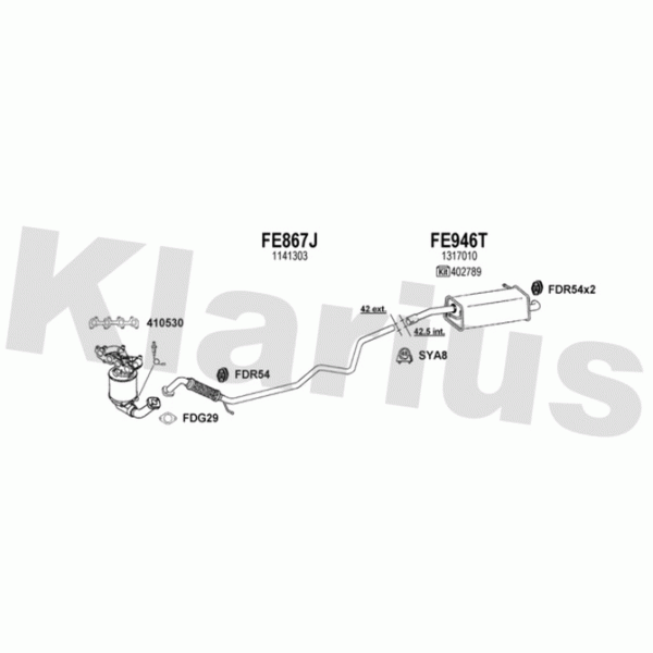 Klarius 361630 - Exhaust System