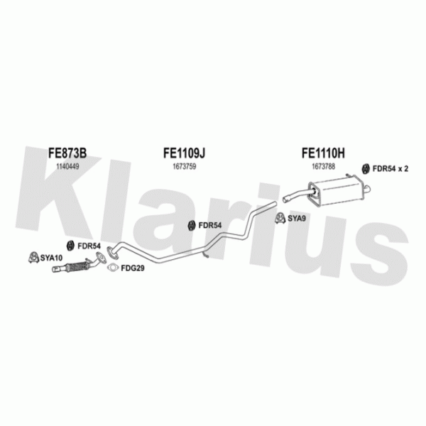 Klarius 362155 - Exhaust System