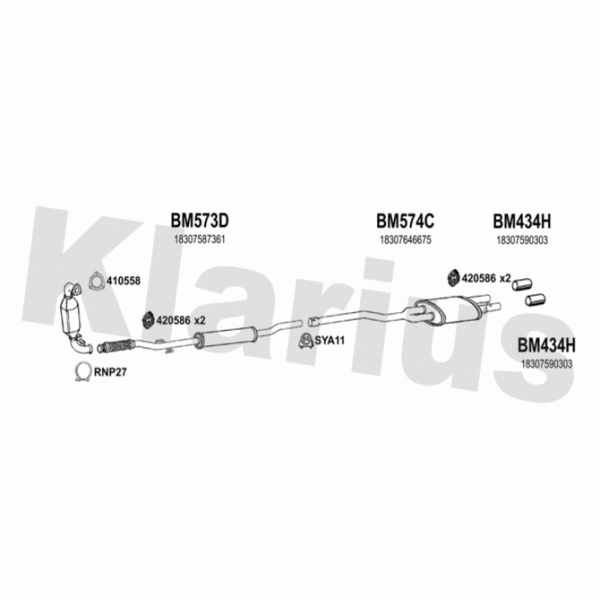 Klarius 620036 - Exhaust System