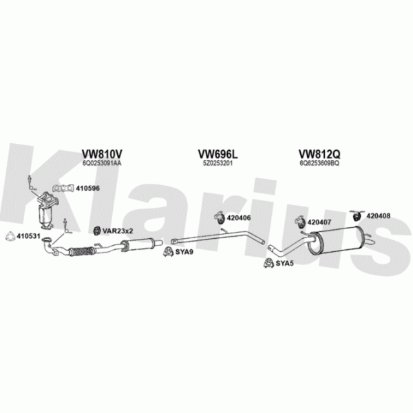 Klarius 931710 - Exhaust System