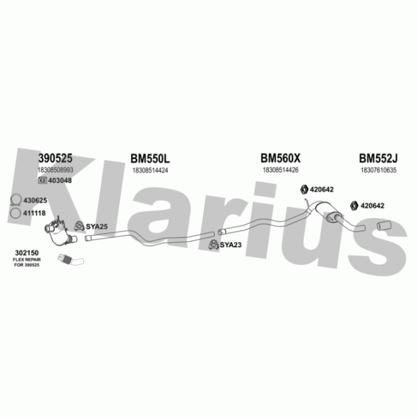 Klarius 060582 - Exhaust System