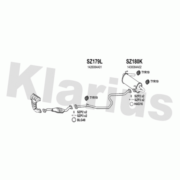 Klarius 820175 - Exhaust System