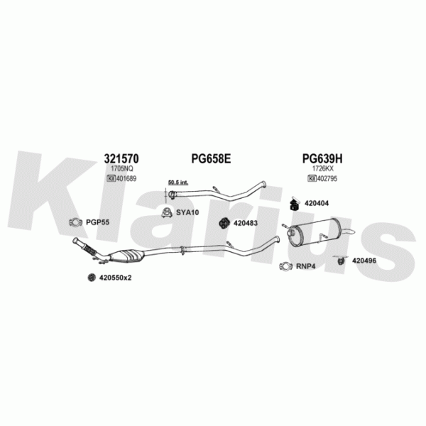 Klarius 630742 - Exhaust System