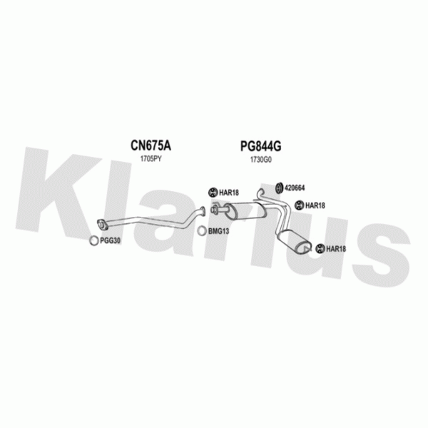Klarius 331093 - Exhaust System