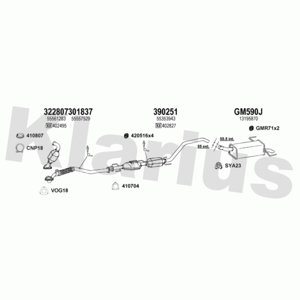 Klarius 391744 - Exhaust System
